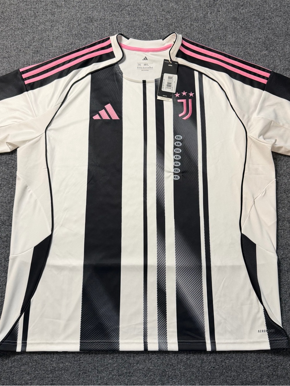 Juventus Adidas AEROREADY 25/26 Official Men's Home White Jersey JJ4320 Size 2xl
